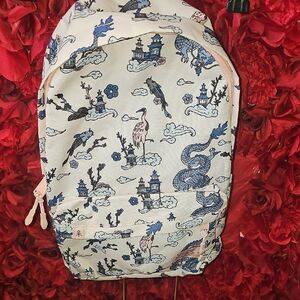 Parkland NWOT Patterned Backpack with Blue and Pink Design Never Used